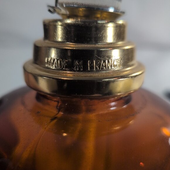 Lampe Berger Fragrance Oil Lamp Red Gold Top Athena Diffuser 3909 Glass RARE - Picture 12 of 16